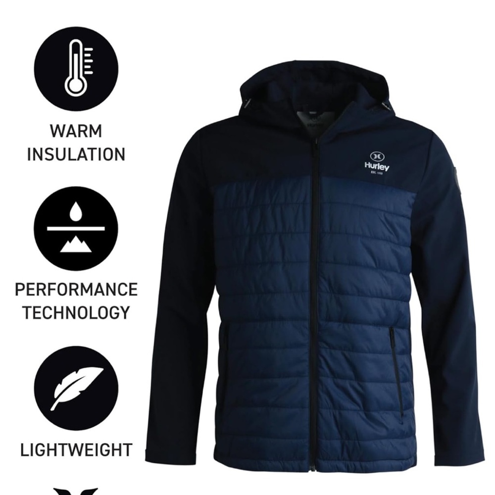 Hurley Men Wind Resistant Jacket - image 2